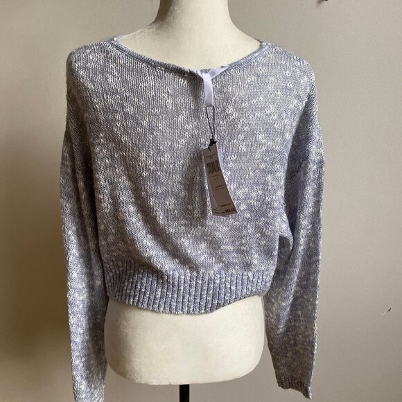 Bcbgeneration New cropped metallic Blue twist knot - Picture 5 of 7